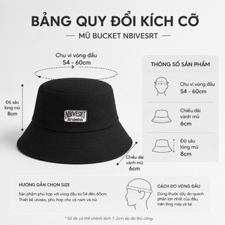 Mũ bucket tai bèo nam nữ HAZIN thêu chữ, chất vải Kaki cao cấp, vành cụp thời trang cá tính