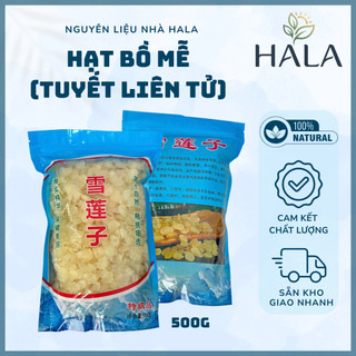 Túi 200g - 500g Hạt Bồ Mễ (Tuyết Liên Tử) Nguyên Hạt, Dẻo, Ngon Dùng Nấu Chè Dưỡng Nhan - HALA