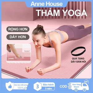 Thảm Tập Yoga siêu dày 20mm tập thể dục tại nhà, đệm văn phòng, thảm dã ngoại du lịch