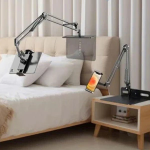 Giá đỡ ipad, điện thoại kẹp ẩn đầu giường, để bàn cao cấp phiên bản mới xoay 360 độ đa năng chụp ảnh,quay video,xem phim
