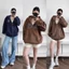 Áo khoác thun khoá kéo, chữ thêu form oversize couple Br@ndyMelville fulltag - dư xịn (unisex ~70 kg)