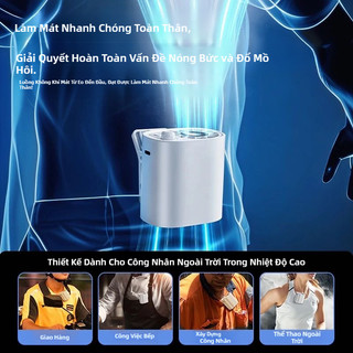 Quạt điện ô tô SEAMETAL Quạt kẹp mini tốc Quạt Turbo độ cao 100 Cấp Gió 360°Điều Chỉnh Hướng Gió |Kẹp Đa Năng