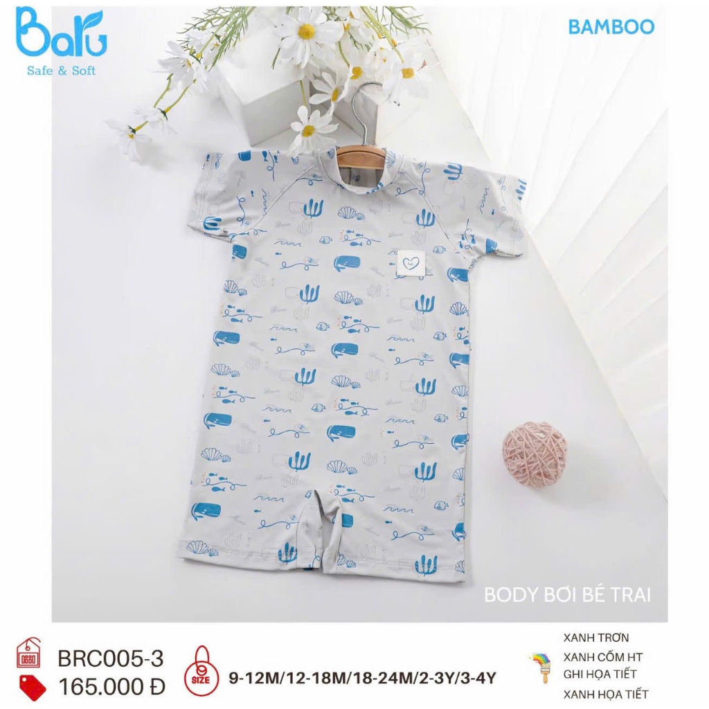 Bộ đồ bơi bé trai HT- BRC005-3