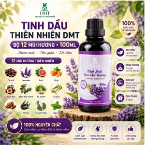Tinh dầu xông thơm phòng DMT - xông phòng, khuếch tán, đuổi muỗi, nguyên chất 100ml - 12 Mùi hương