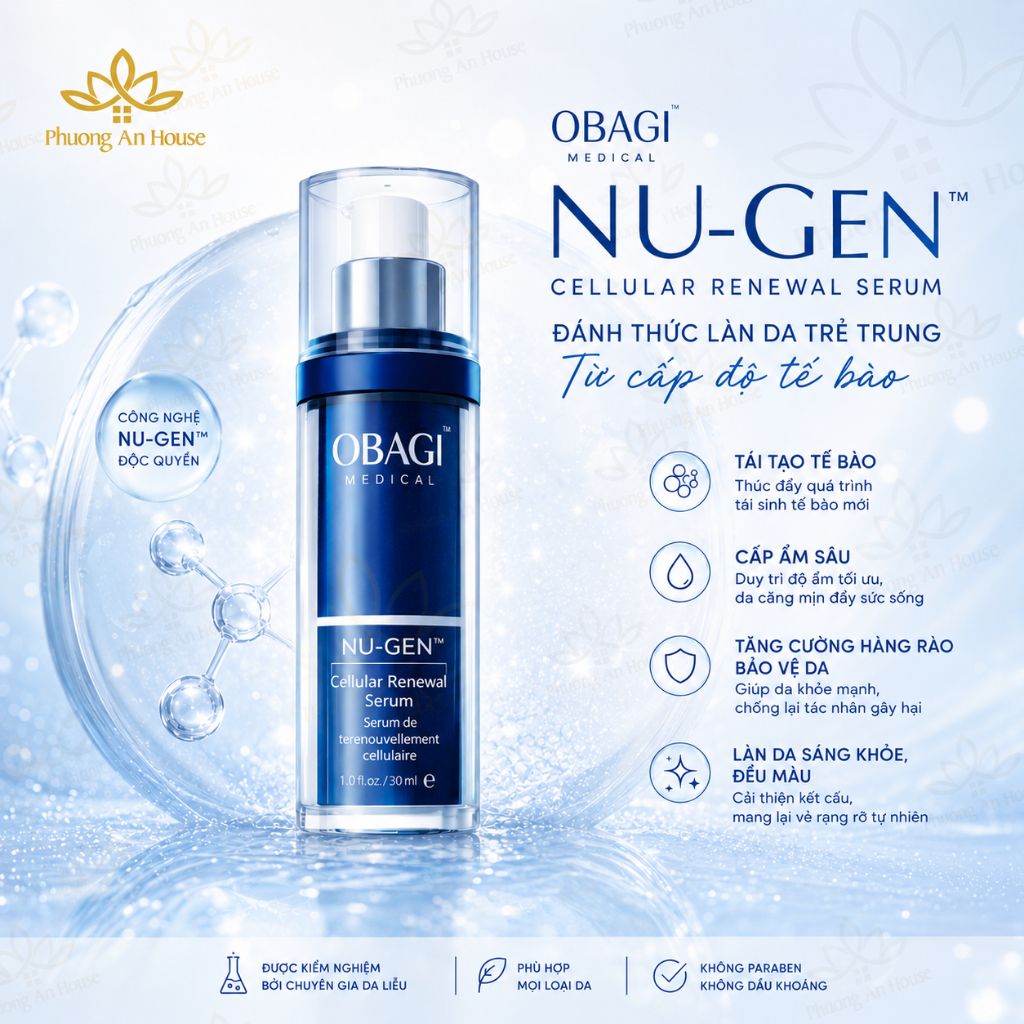 Serum Trẻ Hóa Da Cấp Độ Tế Bào Obagi NU-GEN (NugenSerum) Cellular Renewal 30ml - Phương An House