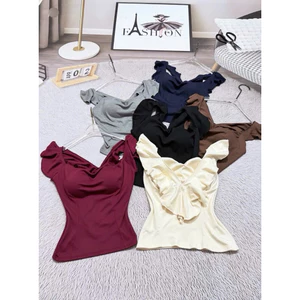 ÁO CỖ ĐỖ CHẠY BÈO TRỨƠC SAU LƯNG CÓ MÚT NGỰC