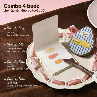 [Amortals] Bộ Bông Mút & Cọ Tán Nền Amortals OK 6 Món – Trọn Bộ Trang Điểm Dễ Dùng Cho Người Mới, Nền Mịn Lì & Căng Bóng