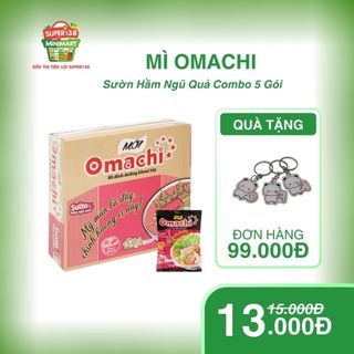 Combo 5 Gói Mì Omachi Vị Sườn Hầm Ngũ Quả