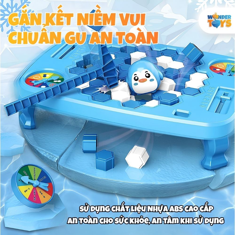 Đồ Chơi Phá Băng Chim Cánh Cụt Knock On The Ice Cho Bé, Trò Chơi Rèn Luyện Khéo Léo & Tư Duy Phản Xạ