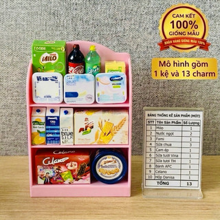Mô hình thu nhỏ l Bộ kệ và charm trang trí nhà búp bê