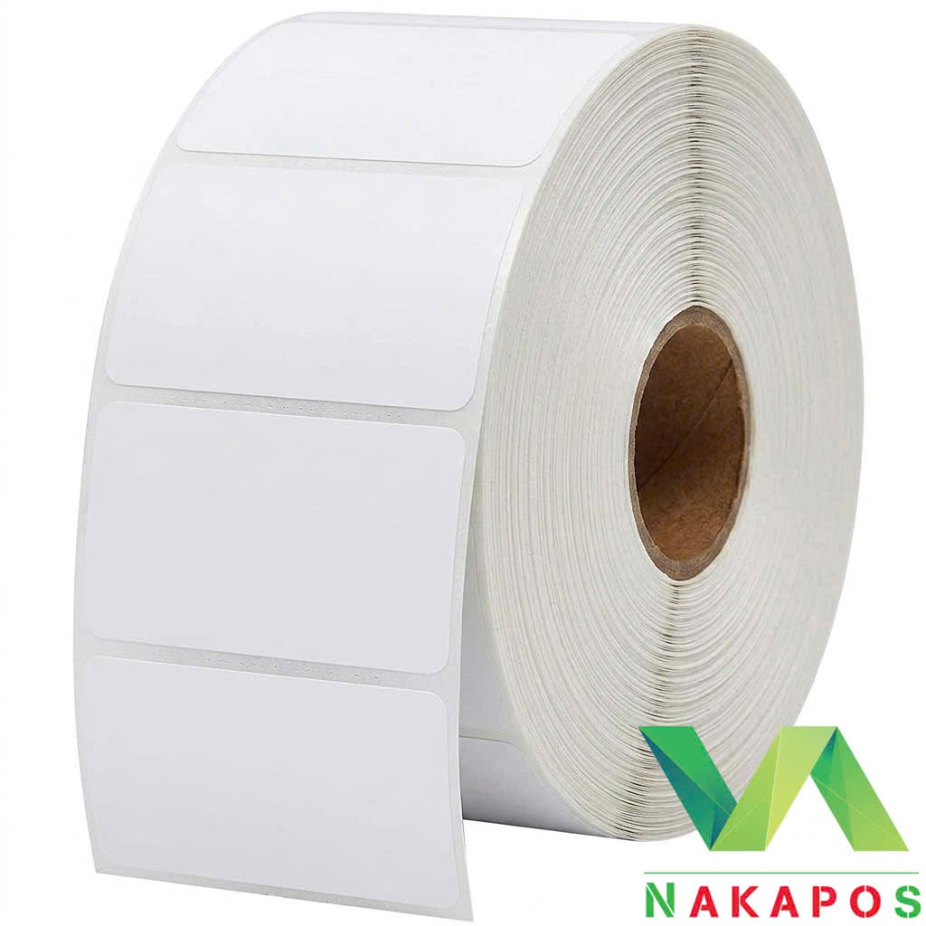 [MỸ FASSON] Cuộn 1000 Tem trà sữa 40x30mm Tem cân điện tử Tem mã vạch 40x30 Dán Được 30x40 giấy in nhiệt 40*30 dán ly