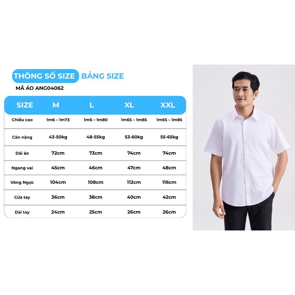Áo Sơ Mi Nam GUMAC Form Suông Tay Ngắn Chất Bamboo Mặc Mát Công Sở ANG04062