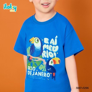 Mix set bé trai ILABY HCM áo thun cotton in hình và quần đùi túi hộp năng động [3887+3296]
