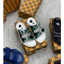⚡️[Hight Quality] Dép Lê Quai Ngang Sandal \/ Gray And White - Điểm Nhấn Chữ Da Sang Trọng Loại 1 Full Box