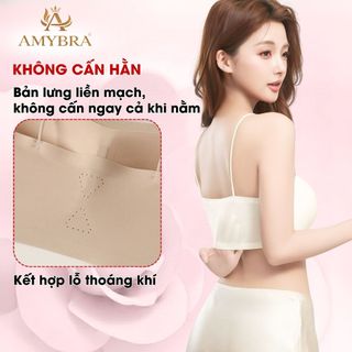 [ AMYBRA HOTTREND ] Áo Ngực Nữ Su Đúc Dây Mảnh Không Gọng Mút 1.5Cm – Áo Lót Nữ Lỗ Thoáng Khí Thấm Hút Tốt AMYBRA A2608