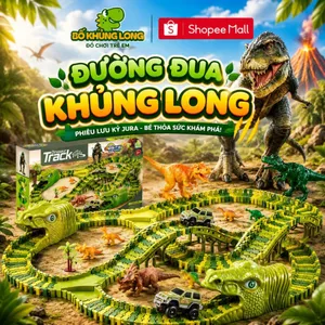 Bộ Lắp Ráp Đường Đua Ô Tô Khủng Long BỐ KHỦNG LONG 240 Chi Tiết Khủng Long Đồ Chơi Cỡ Lớn