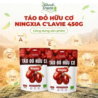 [COMBO ĐẶC BIỆT] Táo Đỏ Hữu Cơ Ningxia C'LaVie 450g Bổ Dưỡng & Hỗ Trợ Giấc Ngủ - Natural Market