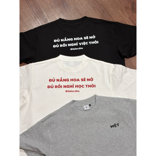 [ MỆT BOXY COLLECTION] Áo thun Boxy Halev Brand Meme Hài Hước Unisex Chất cotton Premium 260gsm