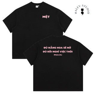 [ MỆT BOXY COLLECTION] Áo thun Boxy Halev Brand Meme Hài Hước Unisex Chất cotton Premium 260gsm