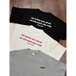 Áo thun Boxy Halev Brand Meme Hài Hước Unisex Chất cotton Premium 260gsm
