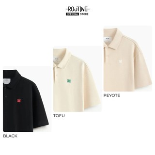 [🔥HOT] Áo Polo Nam Tay Ngắn Vải Cotton Phối Patch Form Loose - Routine 10S25POL020
