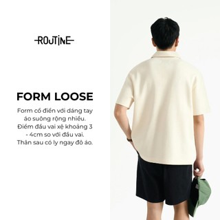[🔥HOT] Áo Polo Nam Tay Ngắn Vải Cotton Phối Patch Form Loose - Routine 10S25POL020