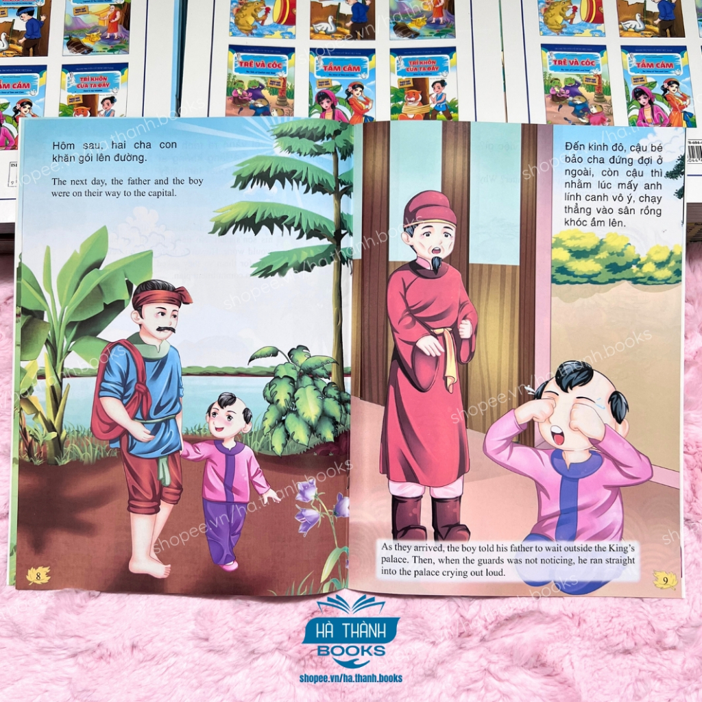 Sách - Truyện Tranh Cổ Tích Cậu Bé Thông Minh (Song Ngữ Việt Anh)
