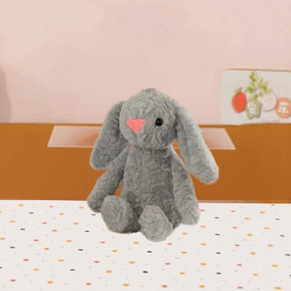 gấu bông thỏ tai dài màu tím dễ thương 100% sợi polyester, từ 25cm-30cm