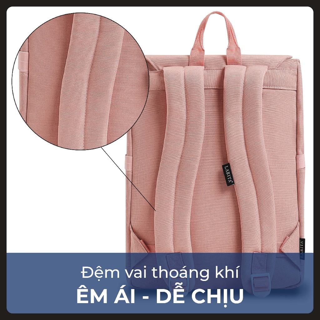 Balo Nam Nữ Larita HERITAGE SUNRISE 14" - Đựng Laptop 14 Inch, Chống Sốc, Hạn Chế Thấm Nước, Quai Đeo Giảm Mõi | BigBuy360 - bigbuy360.vn