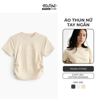 Áo Thun Tay Ngắn Nữ Hình In Form Fitted - Routine 10S25TSSW042