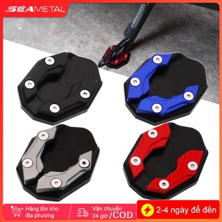 SEAMETAL Phụ kiện chân đế mở rộng chân xe máy xe đạp thông dụng bằng hợp kim nhôm Gióng xoay sửa đổi cho xe máy