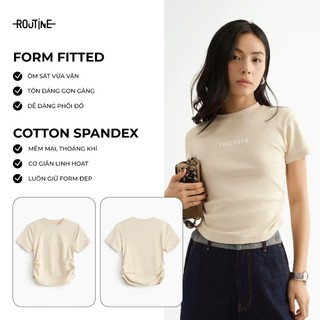 Áo Thun Tay Ngắn Nữ Hình In Form Fitted - Routine 10S25TSSW042