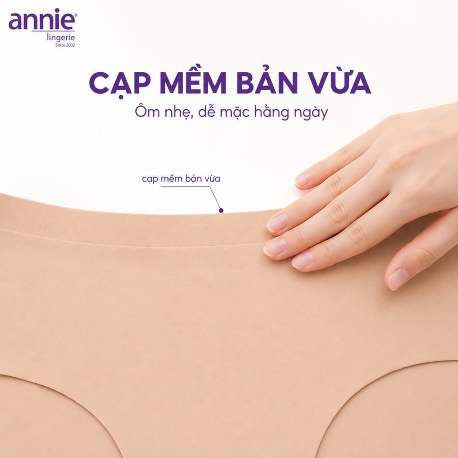Quần Lót Nữ Quần Chip Nữ Chất Su Đúc Lạnh Không Đường May Mỏng Nhẹ Thoáng Mát Suốt Ngày Dài QE4595