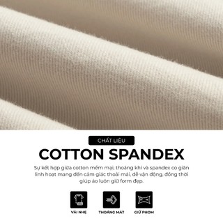 Quần Kaki Nam Cotton Trơn Form Slim Cropped - Routine 10S25PCA015