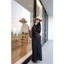 𝗖𝗹𝗮𝗿𝗮 𝗗𝗿𝗲𝘀𝘀- Đầm Linen cổ yếm basic form dáng dài
