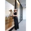 𝗖𝗹𝗮𝗿𝗮 𝗗𝗿𝗲𝘀𝘀- Đầm Linen cổ yếm basic form dáng dài