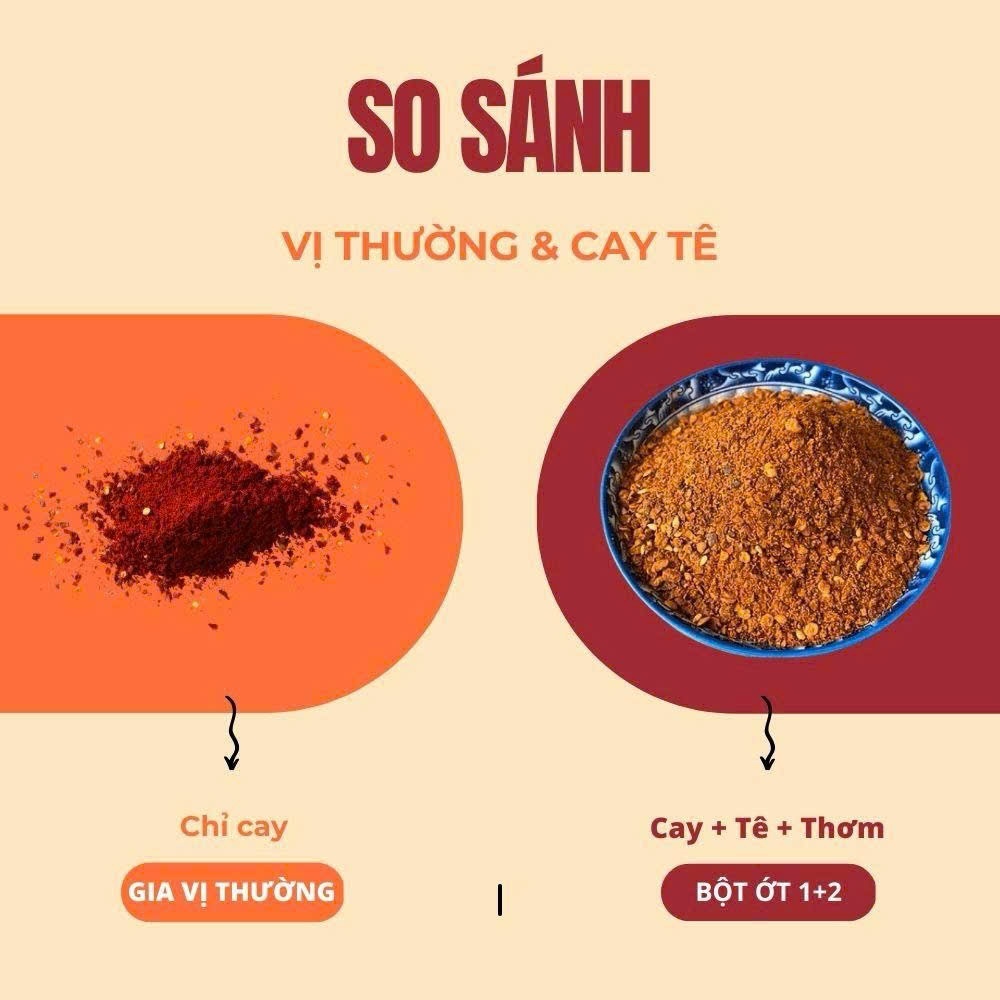 5 Gói 40g Bột ớt 1+2 Haidilao Tê Cay Chuẩn Vị Trung Hoa - Gia Vị Chấm Đồ Nướng, Lẩu Khay.s7