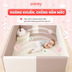 [CHÍNH HÃNG] Quây Bumper Pakey Chất Liệu Da PU Cao Cấp, Giường Bumper PU Cho Bé Dày 6cm Lõi EPE Chống Lún Thấm Nước — ảnh 8