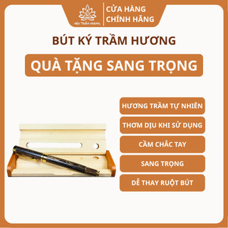 Bút Trầm Hương Sánh Chìm Cao Cấp - Quà Tặng Bút Ký Sang Trọng, Đẳng Cấp - Mộc Trầm Hương MTH