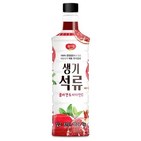 T821_ Dấm Lựu  Lên Men Hàn Quốc Saenggi Chai 970ML
