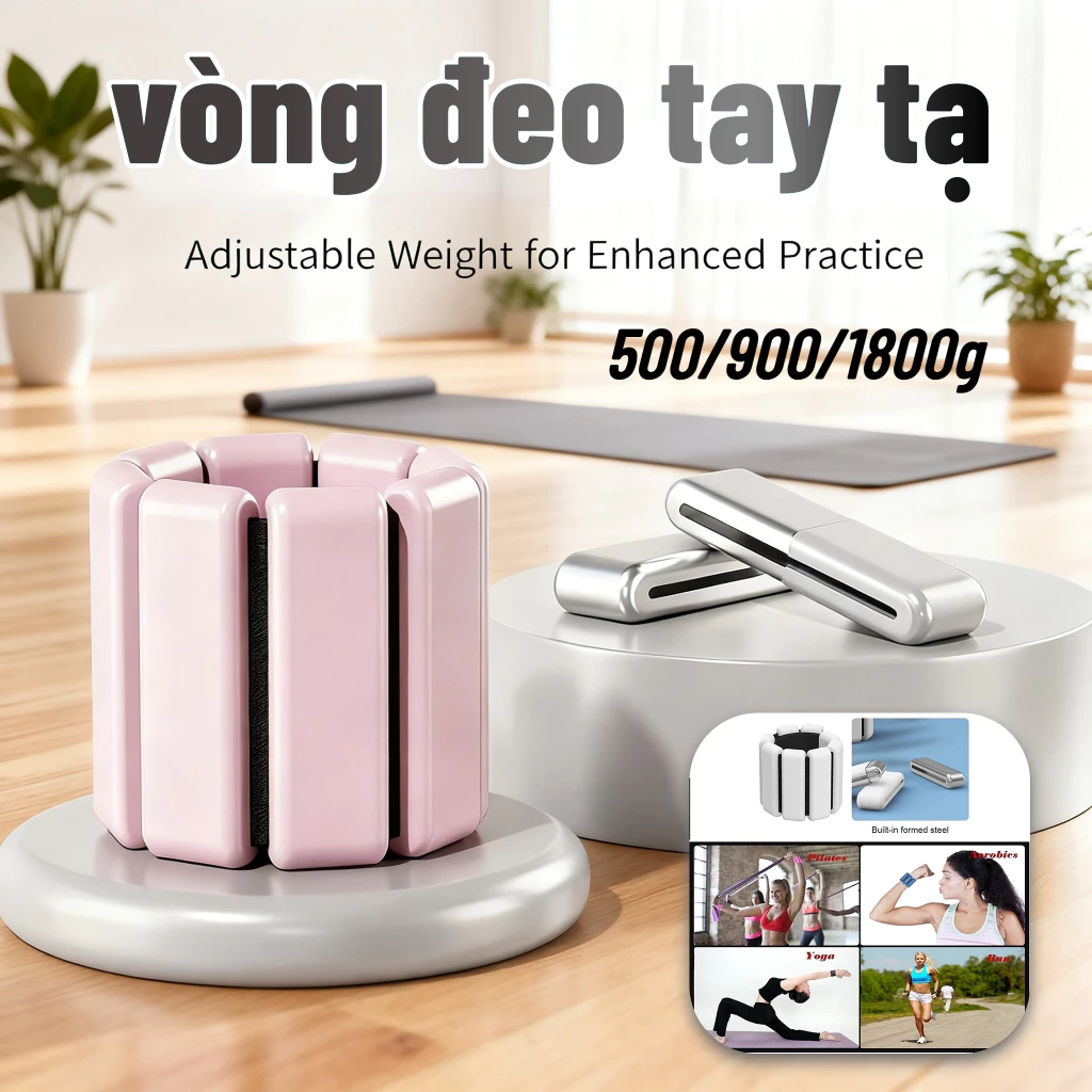 🔥 Tạ Đeo Tay Chân Lõi Thép Bọc Silicon Cao Cấp VÒNG TẠ TAY CHÂN THỂ THAO Hỗ Trợ Tập Gym vòng đeo tay tạ