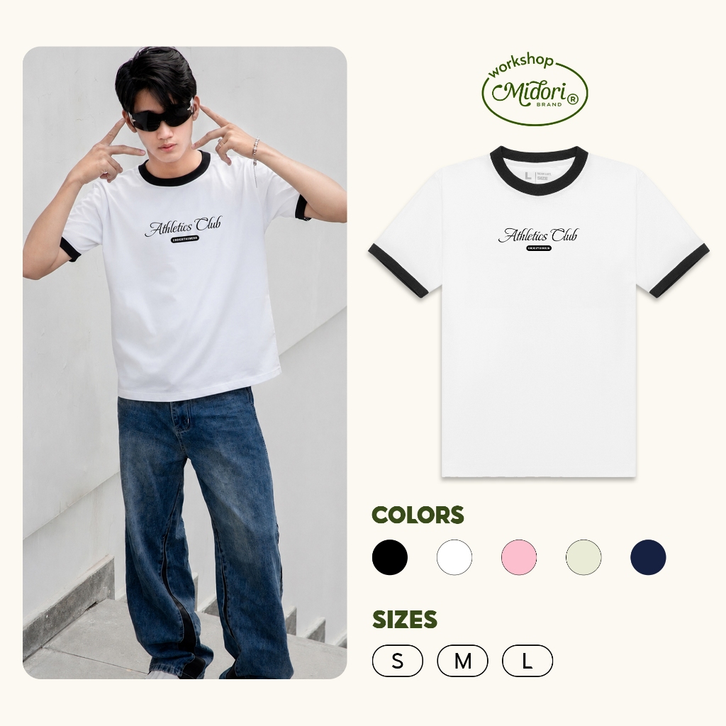 Áo Thun Baby Tee ATHLETICS CLUB Cao Cấp Phông Nam Nữ Unisex Cotton Local Brand | MI MIDORI