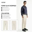 Quần Dài Kaki Nam Vải Dobby Texture Form Slim Cropped - Routine 10S25PCA010