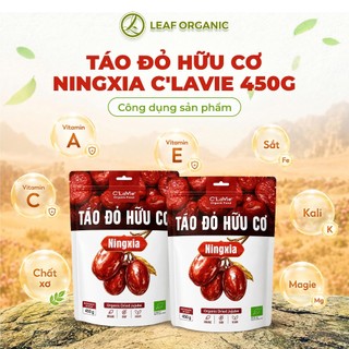 Táo Đỏ Hữu Cơ Ningxia C'LaVie 450g Bổ Dưỡng & Hỗ Trợ Giấc Ngủ
