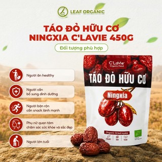 Táo Đỏ Hữu Cơ Ningxia C'LaVie 450g Bổ Dưỡng & Hỗ Trợ Giấc Ngủ