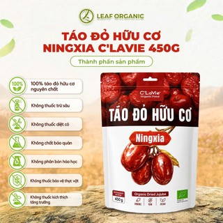 Táo Đỏ Hữu Cơ Ningxia C'LaVie 450g Bổ Dưỡng & Hỗ Trợ Giấc Ngủ