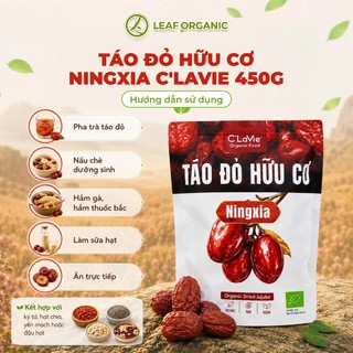 Táo Đỏ Hữu Cơ Ningxia C'LaVie 450g Bổ Dưỡng & Hỗ Trợ Giấc Ngủ