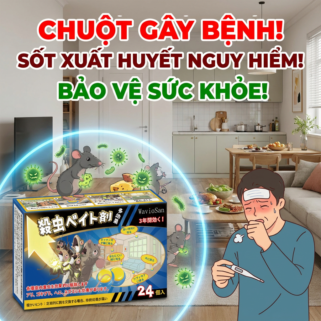 💥 Thuốc diệt chuột Nhật Bản hiệu quả cao, xịt 1 lần là chuột chạy hết, nhanh chóng – an toàn – không độc hại, bảo vệ nhà