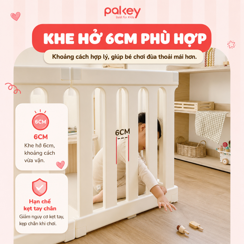 [MỚI] Quây Cũi Nhựa Cho Bé Kiểu Dáng Nhật Bản Chiều Cao Vượt Trội 67Cm, Quây Cũi Nhựa Pakey Cao Cấp Mẫu Mới