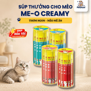 [COMBO] Soup Thưởng Cho Mèo ME-O Dạng Kem Creamy Treats, Súp Thưởng Đặc Biệt Nhiều Vị 1 Thanh Lẻ 15g Pet Kool